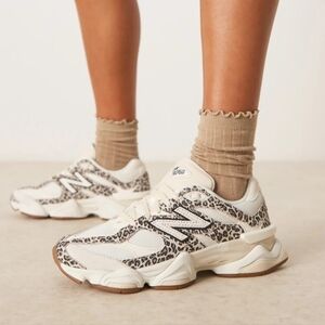 Rare New Balance 9060 Women's  Leopard Sneakers